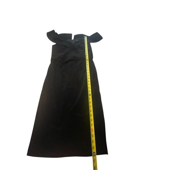 Bardot Sweetheart Neck Off Shoulder Velvet Black Dress Black Size 10/ L Formal - Picture 6 of 9